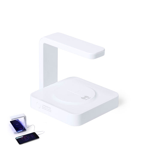 Outlet Blay Personalizzato - Lampada sterilizzante a luce ultravioletta di tipo C con caricatore wireless integrato per smartphone