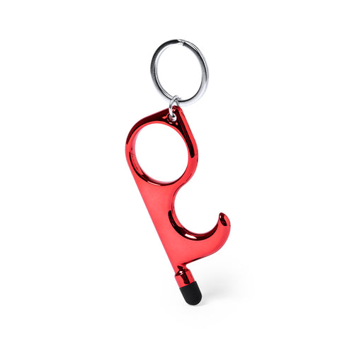 Hygienic anti-contact key ring with integrated pen and pointer - Cimak Personalised