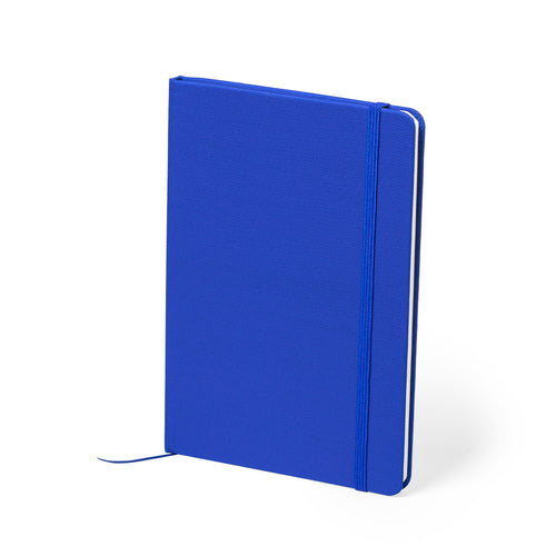 Nature line notepad with hard covers in 600D RPET, made from recycled plastic to encourage the reuse of plastic waste and contribute to the sustainability of the planet - Meivax Personalised