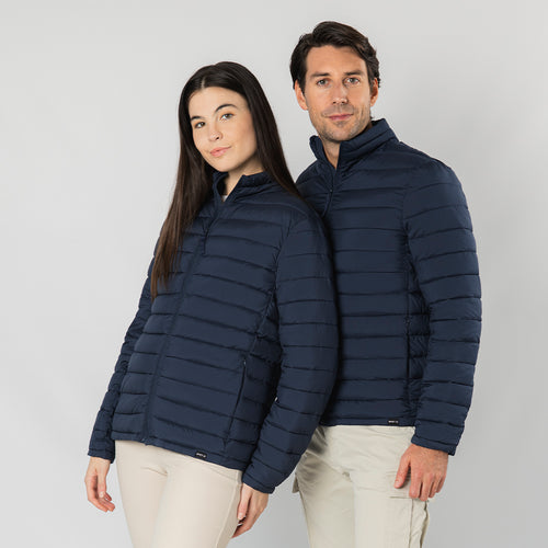 Unisex jacket in warm and soft material 100% polyester RPET, made from recycled plastic to encourage the reuse of plastic waste and contribute to the sustainability of the planet - Mitens Personalised