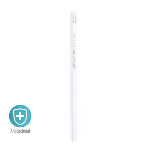 Wooden pencil with rounded body and anti-bacterial coating - Sukon Personalised