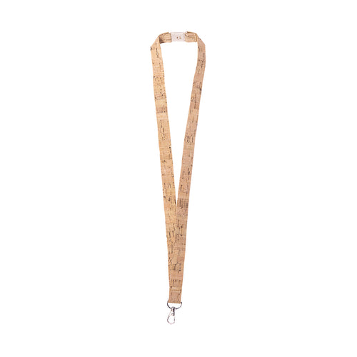 Lanyard of nature line in natural cork - Bespal Personalised