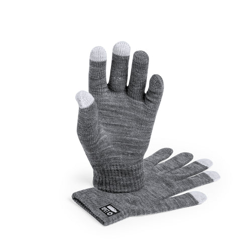 Practical pair of nature line gloves for touch screen devices - Despil Personalised