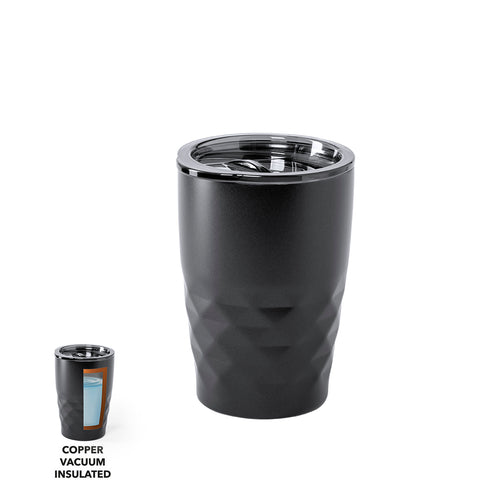 Tabletop insulated cup made of stainless steel, with double layer and vacuum copper insulation, with a capacity of 350ml - Blur Personalised