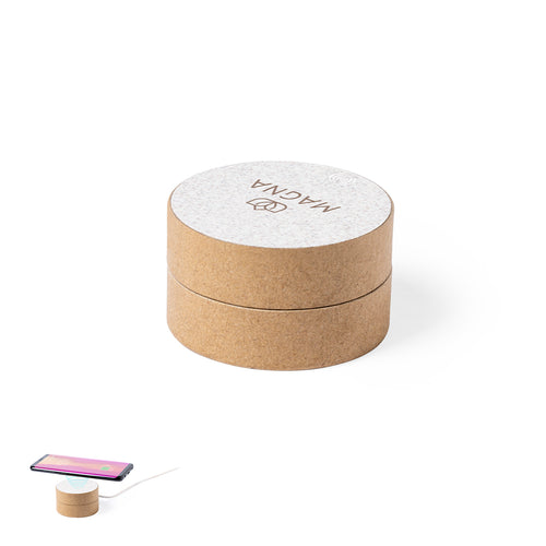 Genuine, nature line, round design wireless charger - Brotox Personalised