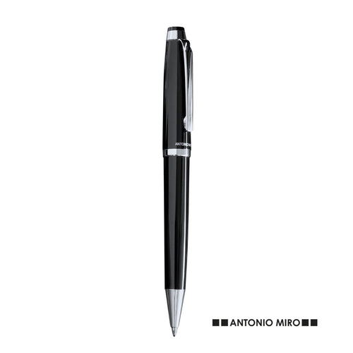 Ball pen by Antonio Miró in an elegant bicolor design and soft metallic body in sober black - Dayo Personalised