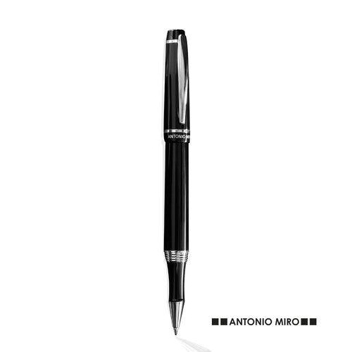 Hood roller by Antonio Miró in an elegant bicolor design, with soft metallic body in sober black color - Helox Personalised