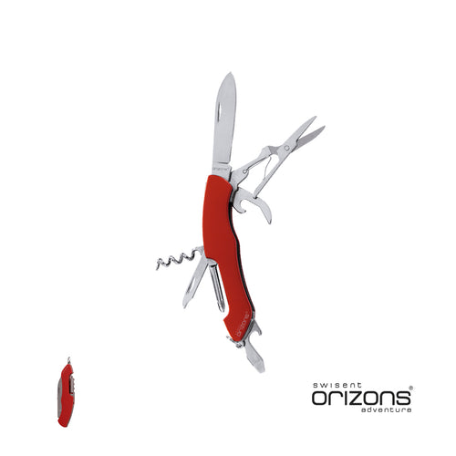 Multi purpose knife by Orizons with stainless steel accessories of 10 functions and aluminum handle - Klent Personalised