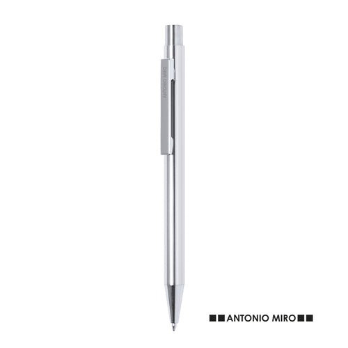 Ball pen by Antonio Miró with aluminum body in a wide range of bright tones and silver color - Sultik Personalised