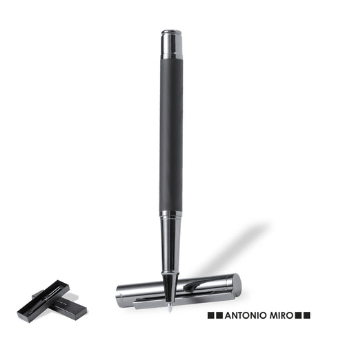 Antonio Miró roller pen made of metal, with matte black barrel - Fakul Personalised