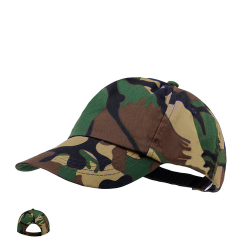 5-panel cap in soft cotton and polyester with camouflage design - Rambo Personalised