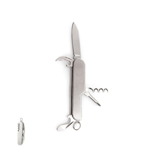Multi purpose stainless steel knife with 6 functions - Campello Personalised