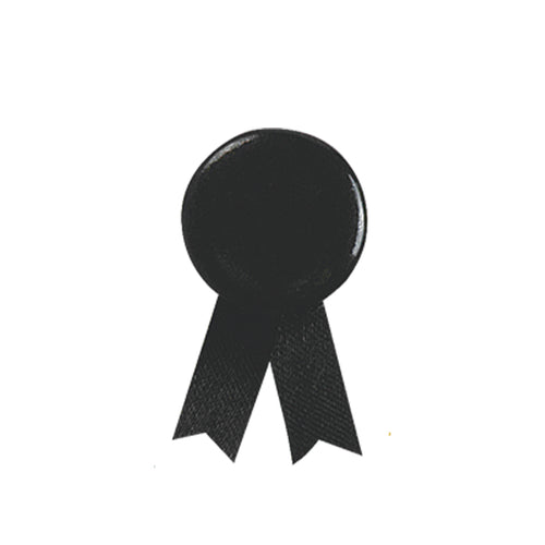 Ribbon pin and matching color ribbon - Solidario Personalised