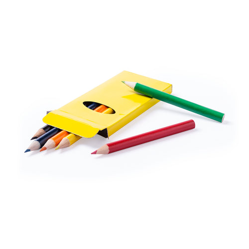 Set of 6 pencils in cardboard box with glossy finish and window - Garten Personalised