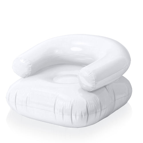 Inflatable PVC armchair with comfortable backrest and reinforced seat - Reset Personalised
